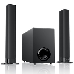 MOVSSOU 120W Sound Bar with Subwoofer 5.0 Bluetooth Soundbar for Smart TV Volume Boost 2 in 1 Detachable TV Sound Bar - 1 of 4