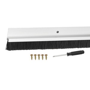 Unique Bargains Aluminum Alloy H-Shape Holder PP Bristle Rust-resistant Door Sweep 1 Pc - 1 of 3
