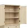 4 Door Kitchen and Dining Cabinet with 1 Drawer and 4 Adjustable Inner Shelves - Maison Boucle - 4 of 4