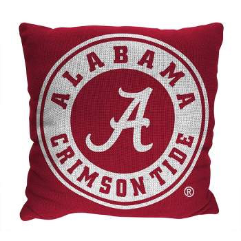14"x14" NCAA Alabama Crimson Tide Invert Double Sided Jacquard Decorative Pillow - 2pk