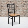 Emma and Oliver 2 Pack Window Back Metal Restaurant Chair - 2 of 4