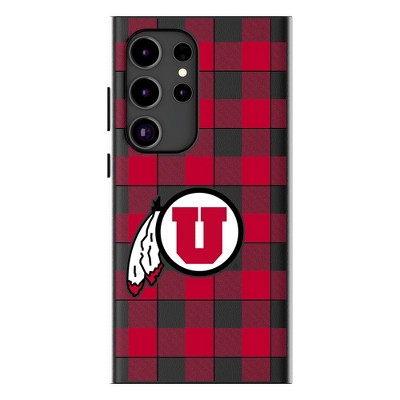 Keyscaper NCAA Big 12 Universities Plaid MagSafe Compatible Cell Phone Case for Samsung Galaxy