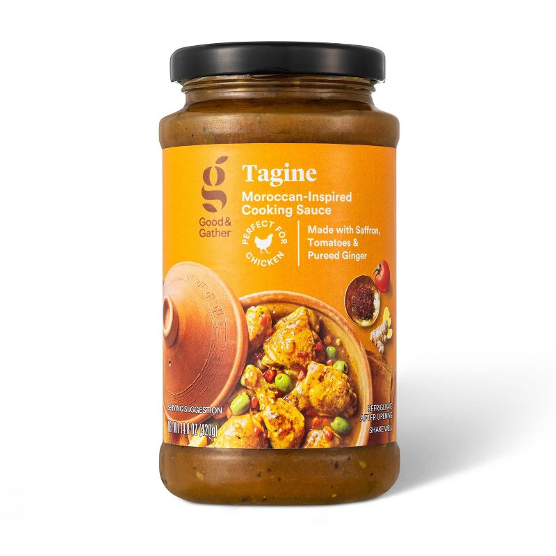 Tagine Moroccan Inspired Cooking Sauce - 14.8oz - Good &#38; Gather&#8482;, 1 of 4