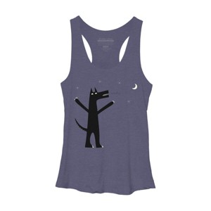 Women's Design By Humans Arooo! By NicSquirrell Racerback Tank Top - 1 of 3