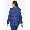 Woman Within Printed Sweatshirt - 3 of 4