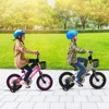 Costway 12"/14"/16"/18" Kid’s Bike with Training Wheels Adjustable Handlebar & Seat Handbrake Black/Pink/Silver - 4 of 4