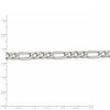Black Bow Jewelry Men's 6.75mm Sterling Silver, Solid Figaro Chain Necklace - 4 of 4