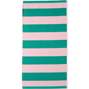 Lands' End Cabana Rugby Stripe Beach Towel - 1 of 2