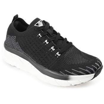 Vance Co. Pierce Casual Slip-on Knit Walking Sneaker Black 10
