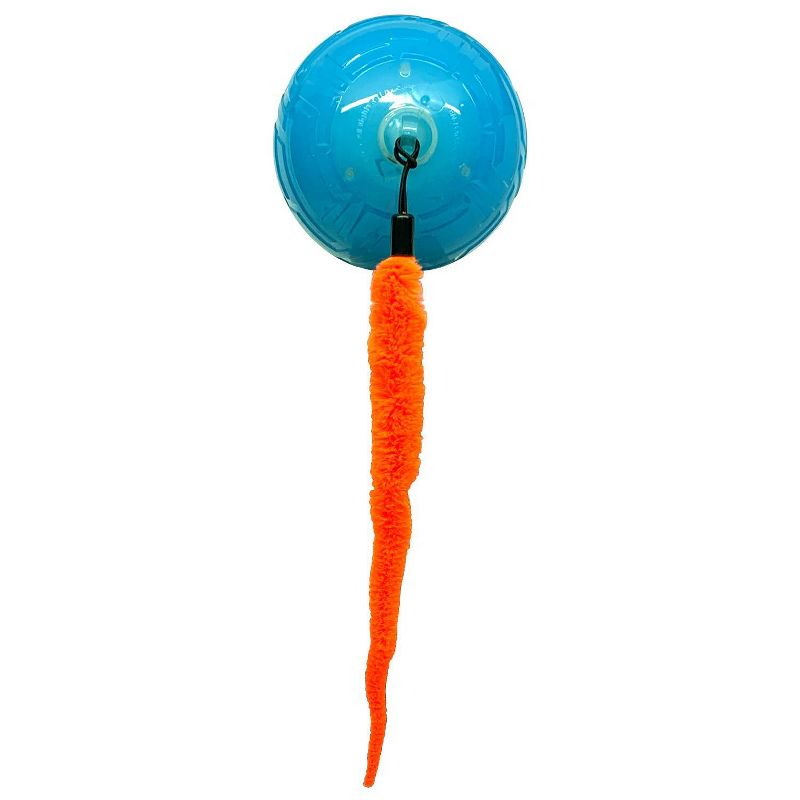 Nerf Cat Wiggle LED Ball with Tail Cat Toy - Blue/Orange - 3.5&#34;, 4 of 6