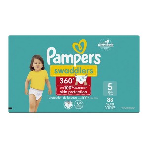 Pampers Swaddlers 360 Pull-On Diapers, Size 5 (27+ lbs), 88 Count, for up to 100% Leakproof Skin Protection - 1 of 1
