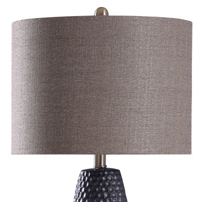 Laughlin Black and Brown Ceramic Table Lamp with Steel Base