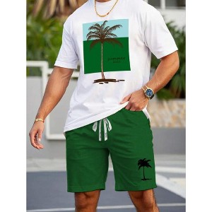 TIME HOLLOW Daily Wear T-Shirt & Shorts Set - Effortless Style - 1 of 3