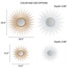 Grungis Sunburst Wall Mirrors with Metal Frame,Decorative Dressing Wall-Mounted Decor Mirror for Bathroom,Living Room - 4 of 4