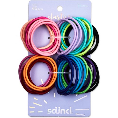 Scunci No Damage Elastic Hair Ties - 45pk : Target