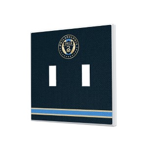 MLS Eastern Conference Teams Stripe Hidden-Screw Light Switch Plate for Double Toggle - 1 of 4