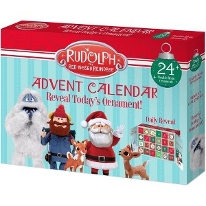 Old World Christmas Rudolph the Red-Nosed Reindeer Advent Calendar, 24-Piece Daily Ornaments - 1 of 3