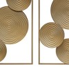 HomeRoots Set of Two Gold Metal Modern Abstract Geometric Wall Decor - 4 of 4