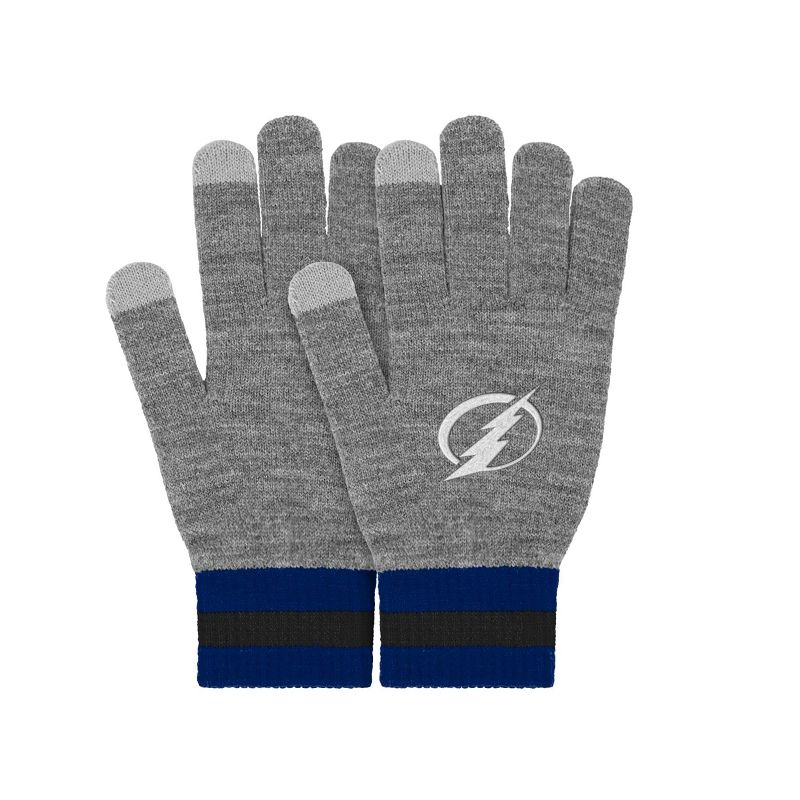 NHL Tampa Bay Lightning Gray Big Logo Glove, 4 of 5