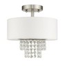 Livex Lighting Carlisle 2 - Light Semi-Flush Mount in  Brushed Nickel - 2 of 4