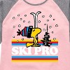 Girls' - Peanuts - Woodstock Ski Pro Shirt Tail Raglan Graphic T-shirt - 2 of 4