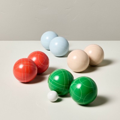 Bocce Ball Set 10pc - Hearth & Hand™ with Magnolia: Lawn Sports, 2-4 Players, Includes Carrying Bag & Pallino