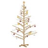 vidaXL Wooden Christmas Tree with Stand Brown 70.9" Solid pine wood - 3 of 4