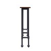 Angelito Console Table Black - Aiden Lane: Industrial Style, Fixed Shelf, Iron Frame, Entryway Display - image 3 of 4