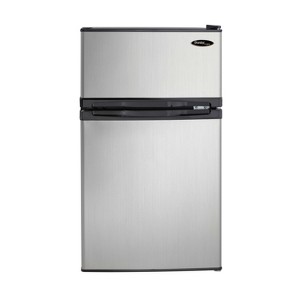 Danby Designer DCR031B1BSLDD 3.1 cu. ft. 2-door Compact Fridge in Stainless Steel - 1 of 3