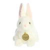 Aurora Small American White Rabbit Miyoni Realistic Stuffed Animal White 8" - 2 of 4