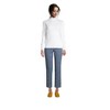 Lands' End Women's Relaxed Cotton Long Sleeve Mock Turtleneck - 4 of 4