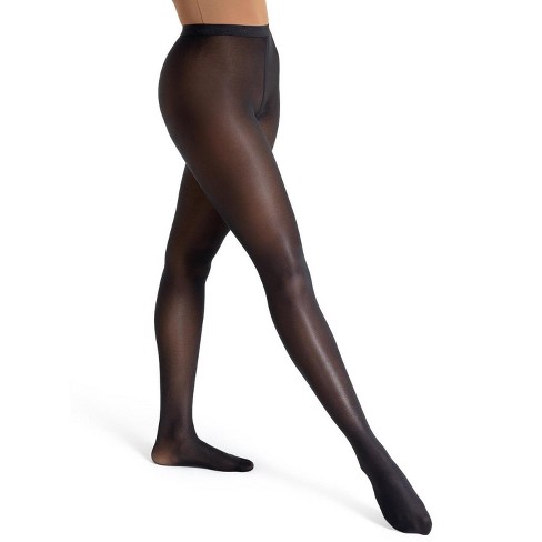  Capezio womens professional tights, Black, Small