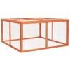vidaXL Rabbit Hutch Bunny Cage with Hinged Door Rabbit Enclosure Solid Wood - 48.8" x 47.2" x 23.6" - 2 of 4