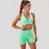 Anna-Kaci Active Women's Twist Front Sports Bra with Keyhole Cutout and Wide Shoulder Straps - 3 of 4