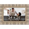 PosterPalooza | 34x26 Wide Bamboo Picture Frame, UV Acrylic, 4 Finishes - Brown, Black, Silver, and Natural - 2 of 4