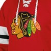 NHL Chicago Blackhawks Men's Long Sleeve Hooded Sweatshirt with Lace - 3 of 3