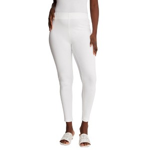 Jessica London Women's Plus Size Everyday Stretch Cotton Legging - 1 of 4