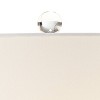 Possini Euro Design Modern Table Lamp 28 1/2" Tall with USB Dimmer Aqua Blue Swirl Fluted Glass White Drum Shade for Bedroom Living Room House Bedside - 3 of 4