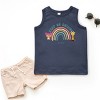 The Juniper Shop Mini Smiley Keep On Smiling Rainbow Toddler Tank - 3 of 4