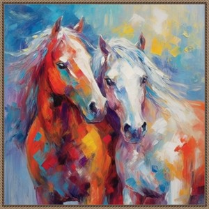 Amanti Art Lucky Couple I by Irena Orlov Framed Canvas Wall Art - 1 of 4