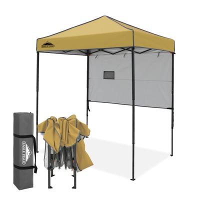 EAGLE PEAK 6'x4'Instant Pop Up Canopy with Adjustable Sun Wall