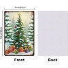 Lomsoe Christmas Christmas Tree Metal Tin Sign 8x12in Winter Snow Tin Sign Christmas Ball Gifts Wall Poster Plaque Christmas Gift - 2 of 4