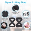 Unique Bargains Cotton SBR Sponge Pads Figure Lifting Straps 2 Pcs - 4 of 4