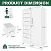 Kumasinova 30"W x 52"H Steel Storage Vertical Filing Cabinet with Lock,4-Drawer File Locker for Office,Home&School,A4/Legal/Letter Sized Drawers - 3 of 4