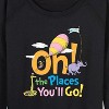 Women's - Dr. Seuss - Oh! The Places You'll Go Lightweight French Terry Wide Neck Long Sleeve Shirt - 2 of 4
