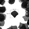 Unique Bargains Decoration Wedding Party Silk Artificial Flower Petals Black 2000 Pcs - 2 of 4