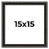 PosterPalooza | Square Antique Black Picture Frame - UV Acrylic, Foam Board Backing, Hanging Hardware - 2 of 4