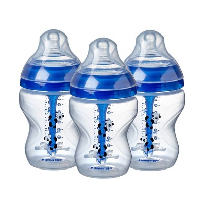 Tommee Tippee Advanced Anti-colic Baby Bottle - Blue - 9oz/3pk