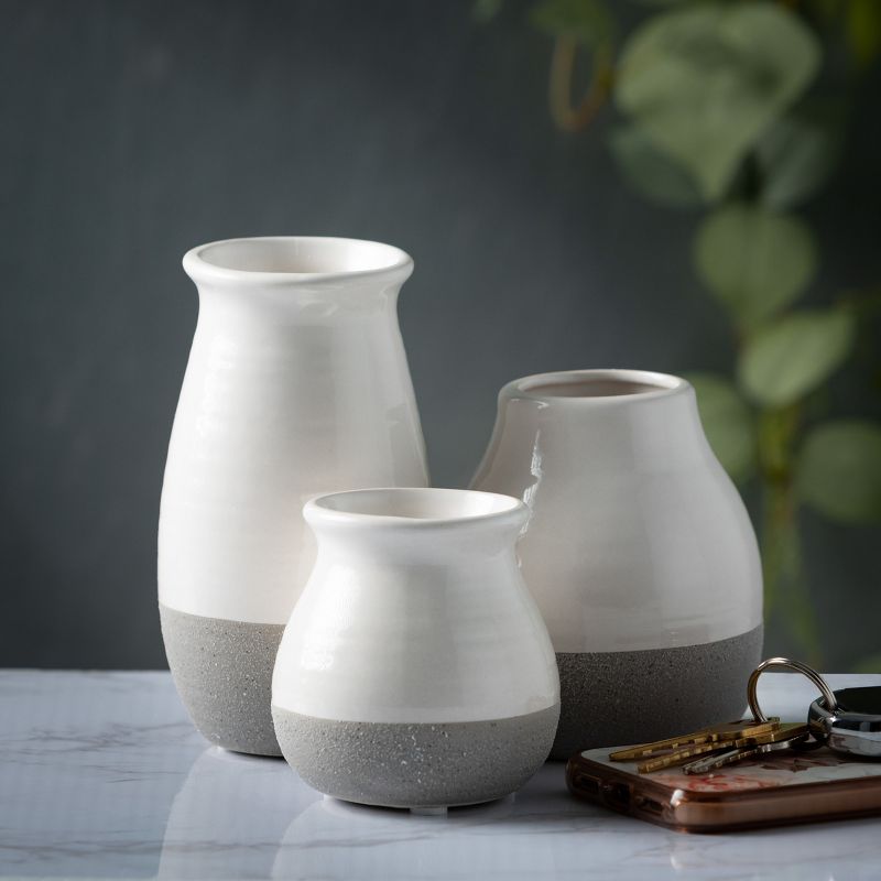Sullivans Set of 3 Petite Ceramic Vases 3"H, 4.5"H & 5.5"H, 3 of 17