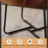 homfan Nesting Coffee Table Set of 2,Round Center Table with Non Slip Feet Side,End Tables with Wood Grain Top for Living Room Office Wood Grain Brown - 3 of 4